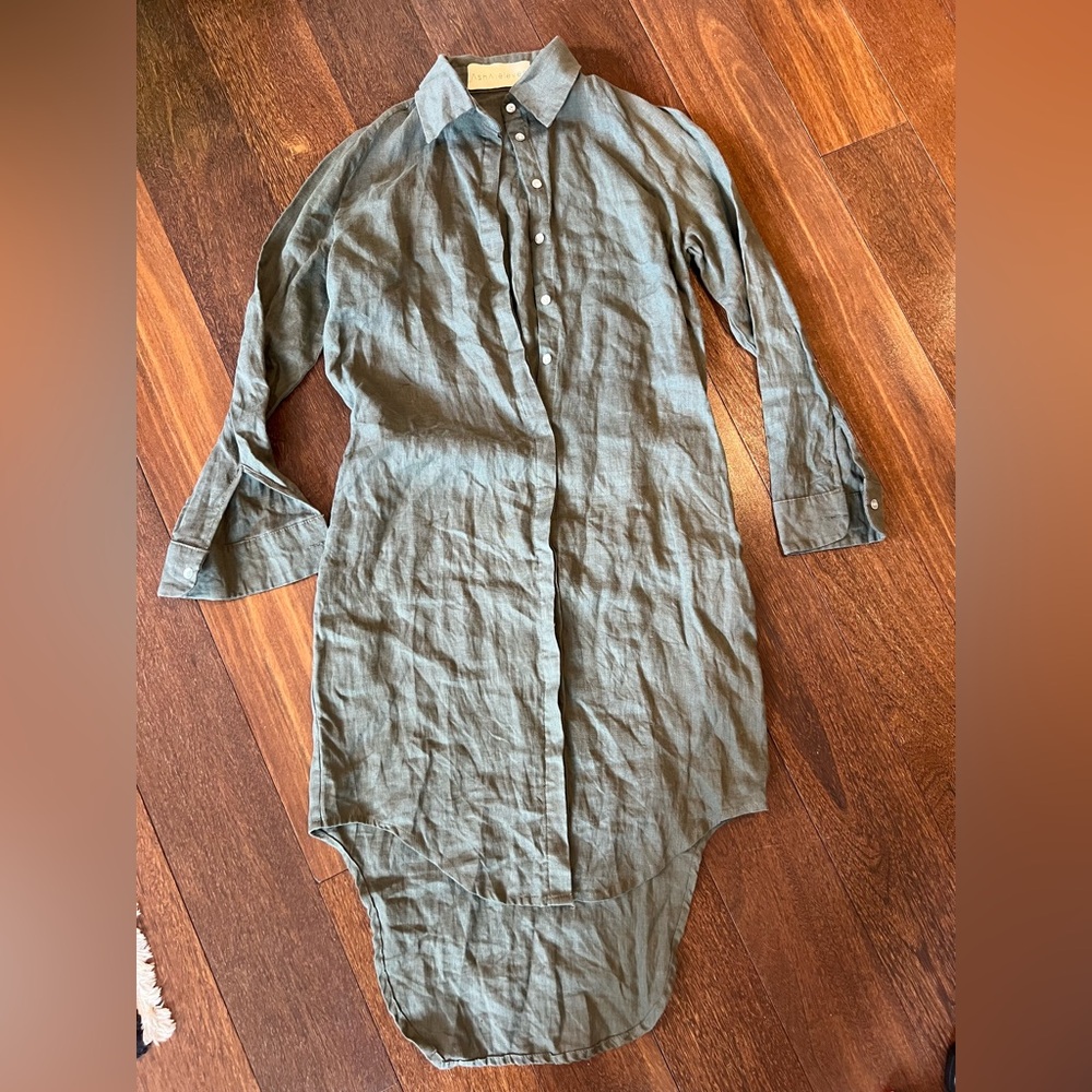 Asha:Eleven Linen Shirt Dress
